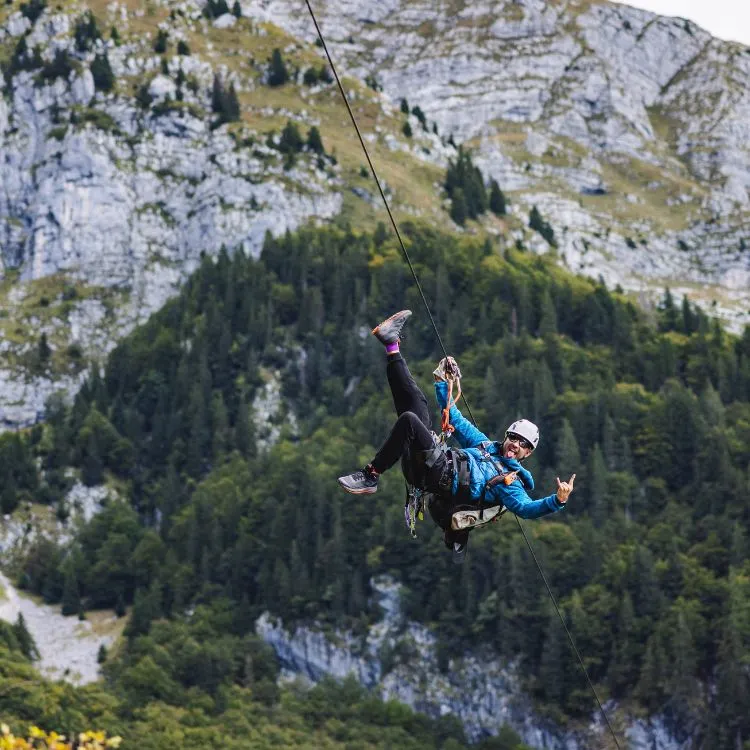 Zipline spust Kanin-prva
